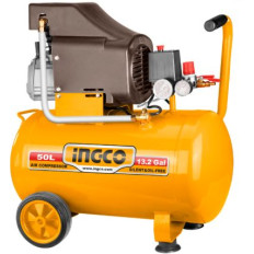 COMPRESOR 50 LITROS 1.6HP LIBRE DE ACEITE  BAJO RUIDO INGCO