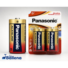 PILA ALCALINA GRANDE X 2 PANASONIC