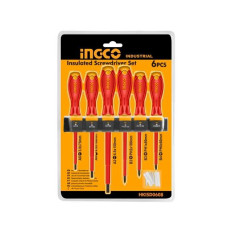 JUEGO DESTORNILLADORES  6 PZS AISLADOS IMANTADOS INGCO