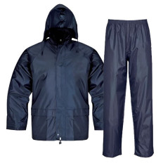 EQUIPO DE LLUVIA AZUL TALLE "L" SLENDER