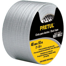 CINTA DUCT TAPE GRIS PRETUL