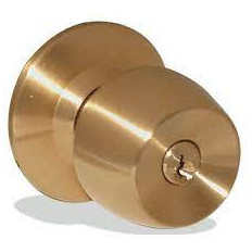 CERRADURA DE POMO COPA DORADO MATE S/LLAVE "BEST VALUE"