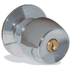 CERRADURA DE POMO BOLA ACERO INOX C/LLAVE BEST VALUE