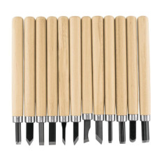 JUEGO DE 12 GUBIAS TALLADOR PRETUL