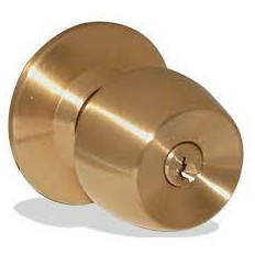 CERRADURA DE POMO COPA DORADO MATE S/LLAVE "BEST VALUE"