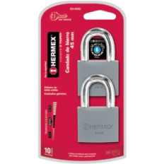 CANDADO 45 MM HIERRO (BLISTER 2) IGUAL LLAVE HERMEX