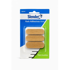 TOPES POLYF. AUTOAD. REDONDO C/MADERA