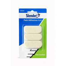 TOPES POLYF. AUTOAD. RECTANGULAR BLANCO