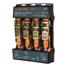 CINTA CATRACA 3MT 675KG 4 UNIDADES TRUPER