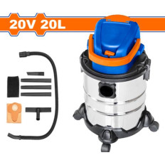 ASPIRADORA  A BATERIA 20V P20S 20L 8.0KPA S/BAT S/CARG WADFOW