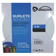 BURLETE SIMIL GOMA MARRON 6 MT X 15 MM X 6 MM PRACTICO