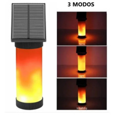 APLIQUE SOLAR TIPO ANTORCHA 3 FUNCIONES