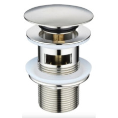 VALVULA LAVATORIO CLICK CHICA C/DESBORDE 1 1/4" ZINC