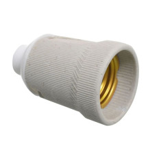 PORTALAMPARA PORCELANA C/TAPA PLASTICA