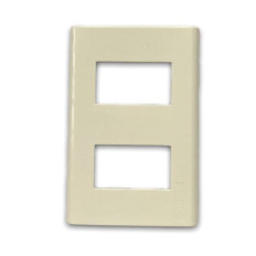 LINEA DUOMO BIANCO PLAQUETA 2 MODULOS SEPARADOS