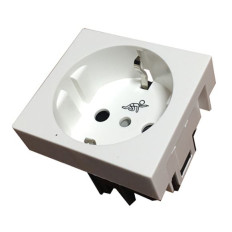 LINEA PRESTA MODULO TOMA SCHUKO BLANCO