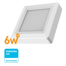 PANEL LED CUADRADO  6W CALIDO WELLMAX
