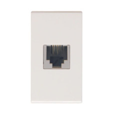 LINEA PRESTA MODULO TOMA TELEFONICO RJ11 BLANCO