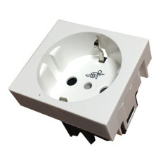 LINEA PRESTA MODULO TOMA SCHUKO BLANCO