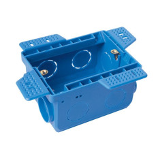 CAJA PLASTICA DE EMBUTIR ESTRUCTURAL 2X4" P/YESO AZUL
