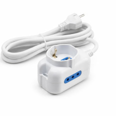 ALARGUE 1 SCHUKO  2 T/CTE EN LINEA 3 M 10 A VOLTA