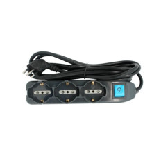 ALARGUE FICHA HEMBRA 3 EN LINEA 10 METROS10A VOLTA