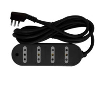 ALARGUE 4 T/CTE EN LINEA 3 M NEGRO 10 A VOLTA