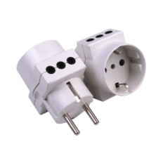 FICHA DERIVADA SCHUKO SAL/SCHUKO 2 SALIDA L.MODULAR