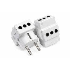 FICHA DERIVADA SCHUKO 3 SALIDA MODULAR