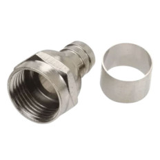 FICHA P/CABLE COAXIL C/ARO MEDIANO
