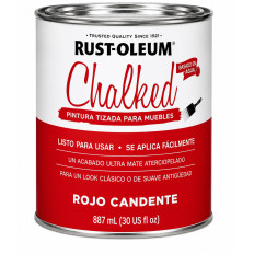 RUST OLEUM BROCHABLE TIZADO ROJO CAMPESTRE 0.9 LT